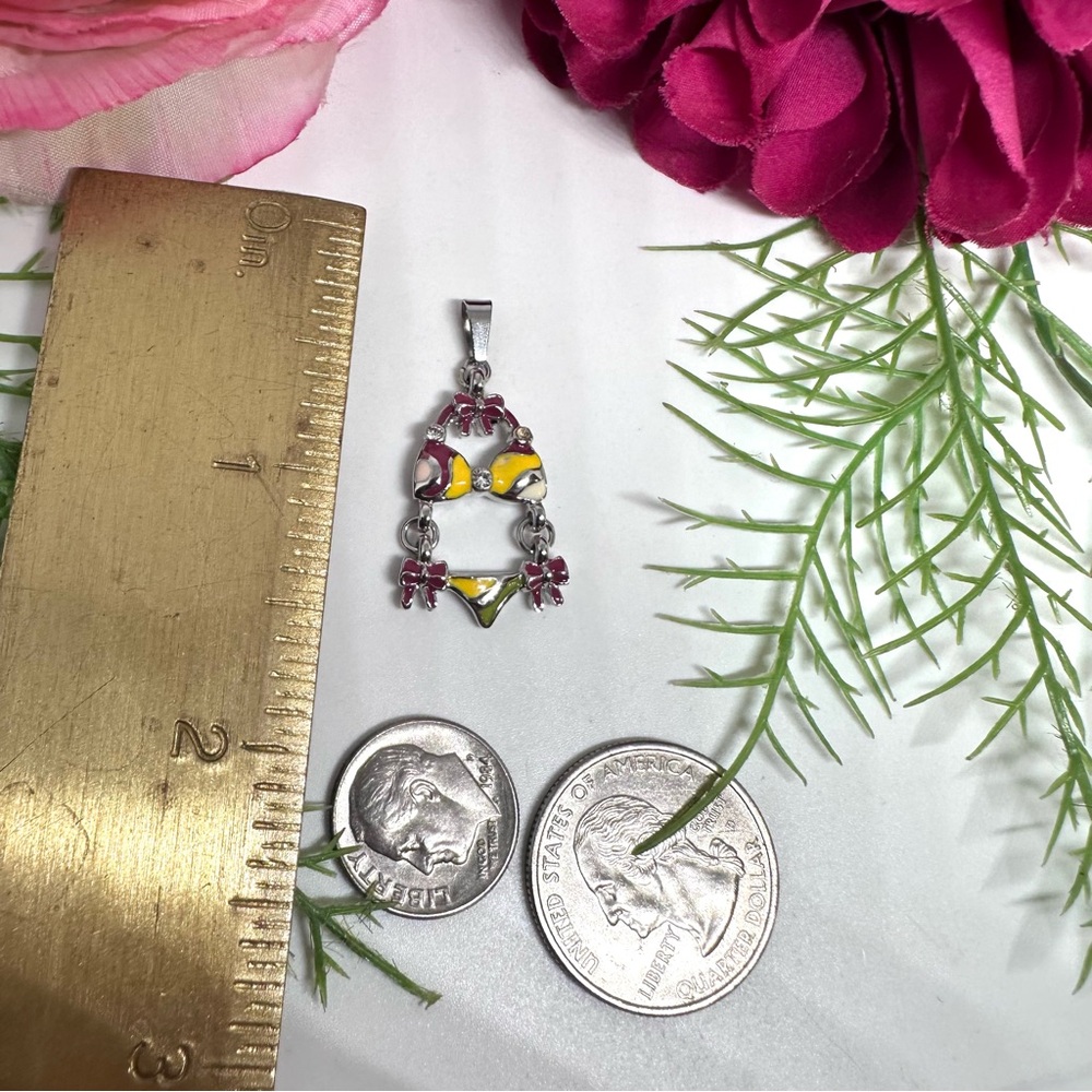 NEW⚜️Enamel Bikini Charm Pendant - Picture 7 of 7